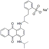 sodium [3-[[9,10-dihydro-4-(isopropylamino)-9,10-dioxo-1-anthryl]amino]butyl]benzenesulphonate  结构式