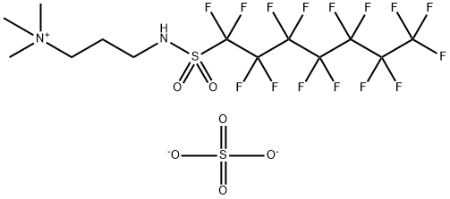 bis[trimethyl-3-[[(pentadecafluoroheptyl)sulphonyl]amino]propylammonium] sulphate 结构式