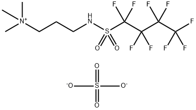 bis[trimethyl-3-[[(nonafluorobutyl)sulphonyl]amino]propylammonium] sulphate 结构式