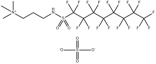 [3-[[(heptadecafluorooctyl)sulphonyl]amino]propyl]trimethylammonium hydrogen sulphate 结构式