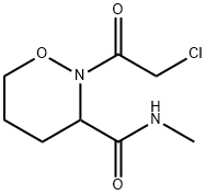 2H-1,2-Oxazine-3-carboxamide, 2-(chloroacetyl)tetrahydro-N-methyl- (9CI) 结构式