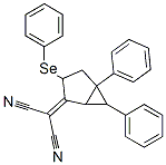 [5,6-Diphenyl-3-(phenylseleno)bicyclo[3.1.0]hexan-2-ylidene]malononitrile 结构式