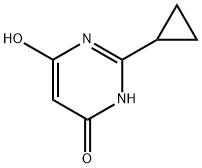 2-环丙基嘧啶-4,6-二醇 结构式
