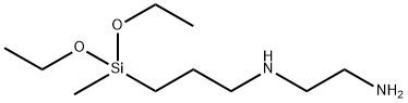 N-(2-氨乙基)-3-氨丙基甲基二乙氧基硅烷 结构式