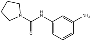 N-(3-氨基苯基)吡咯烷-1-甲酰胺 结构式