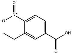 3-乙基-4-硝基苯甲酸 结构式