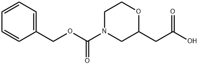 4 - 苄氧羰基-2-羧甲基 - 吗啉 结构式