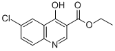 ETHYL 6-CHLORO-4-HYDROXYQUINOLINE-3-CARBOXYLATE 结构式