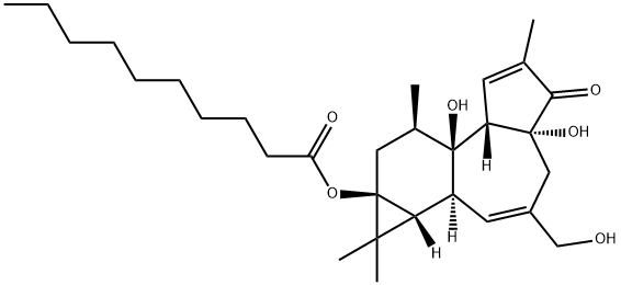 12-deoxyphorbol-13-decanoate 结构式