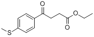 ETHYL 4-(4-METHYLTHIOPHENYL)-4-OXOBUTYRATE 结构式