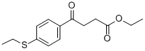 ETHYL 4-(4-ETHYLTHIOPHENYL)-4-OXOBUTYRATE 结构式