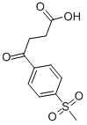 3-(4-甲烷磺酰基苯甲酰)丙酸 结构式