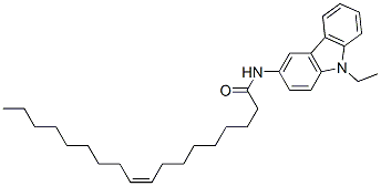 (Z)-N-(9-ethyl-9H-carbazol-3-yl)-9-octadecenamide 结构式