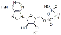 Adenosine 5'-(trihydrogen diphosphate), monopotassium salt 结构式