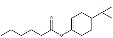 1-Cyclohexen-1-ol, 4-tert-butyl-, hexanoate 结构式