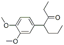 3-Heptanone, 4-(3,4-dimethoxyphenyl)-, 结构式