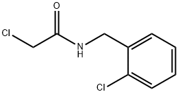 乙酰胺,2-氯-N-(邻-氯苄基)- 结构式