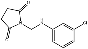 Succinimide, N-(m-chloroanilinomethyl)-, 结构式