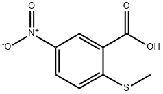 2-Methylthio-5-nitrobenzoic acid 结构式