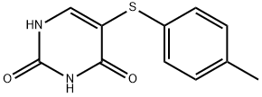 5-(p-tolylthio)uracil 结构式