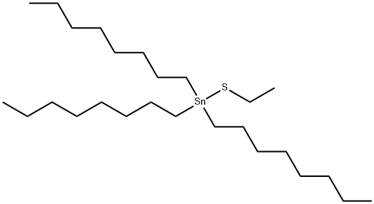 (Ethylthio)trioctylstannane 结构式