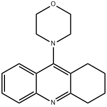 9-(4-Morpholinyl)-1,2,3,4-tetrahydroacridine 结构式
