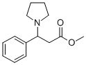 METHYL 3-PHENYL-3-(PYRROLIDIN-1-YL)PROPANOATE 结构式