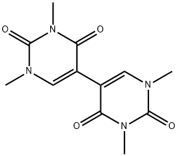 1,1',3,3'-Tetramethyl-5,5'-bipyrimidine-2,2',4,4'(1H,1'H,3H,3'H)-tetrone 结构式