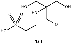 2-[(三(羟甲基)甲基)氨基]-1-乙磺酸钠 结构式