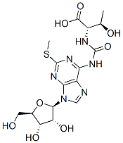 13C5]-2-甲硫基-N6-苏氨酰氨基甲酰腺苷 结构式