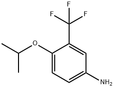 4-isopropoxy-3-(trifluoromethyl)aniline(SALTDATA: HCl) 结构式