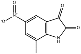 7-甲基-5-硝基靛红 结构式