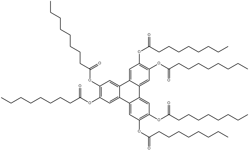 2,3,6,7,10,11-Hexakis[nonanoyloxy]triphenylen 结构式