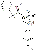 2-[2-[(4-ethoxyphenyl)amino]vinyl]-1,3,3-trimethyl-3H-indolium hydrogen sulphate 结构式