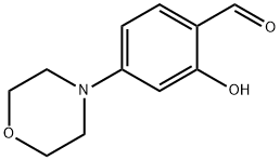 2-羟基-4-N-吗啉基苯甲醛 结构式