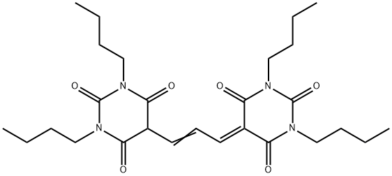 双(1,3-二巴比妥酸)-三次甲基氧烯洛尔 结构式