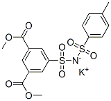 dimethyl 5-(N-tosylsulphamoyl)isophthalate, potassium salt 结构式