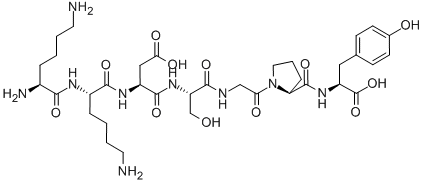 LYS-LYS-ASP-SER-GLY-PRO-TYR 结构式