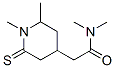 4-Piperidineacetamide,  N,N,1,2-tetramethyl-6-thioxo- 结构式