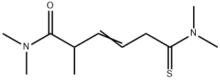 3-Hexenamide,  6-(dimethylamino)-N,N,2-trimethyl-6-thioxo- 结构式