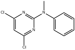 4,6-二氯-N-甲基-N-苯基嘧啶-2-胺 结构式