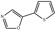 5-(2-噻吩基)-1,3-噁唑 结构式