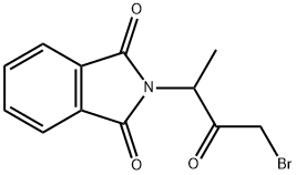 N-(3-溴-1-甲基-2-氧代丙基)邻苯二甲酰亚胺 结构式