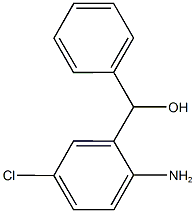 2-氨基-5-氯-二苯甲醇 结构式