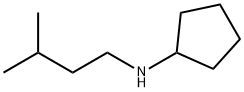 N-(3-甲基丁基)环戊胺 结构式