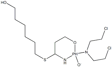 4-S-(Hexane-6-ol)sulfidocyclophosphamide  结构式