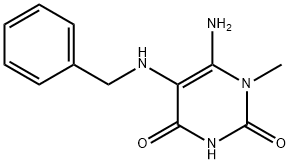 6-AMINO-5-BENZYLAMINO-1-METHYLURACIL 结构式