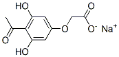 sodium 2-(4-acetyl-3,5-dihydroxy-phenoxy)acetate 结构式