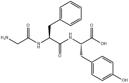 H-GLY-PHE-TYR-OH 结构式