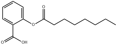 2-辛酰氧基苯甲酸 结构式